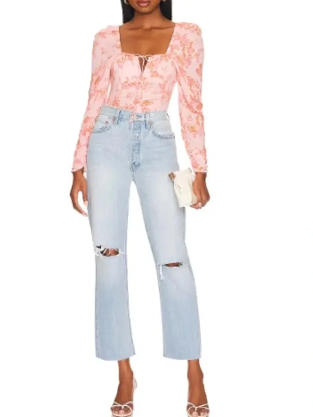 FREE PEOPLE Hillary Printed Top